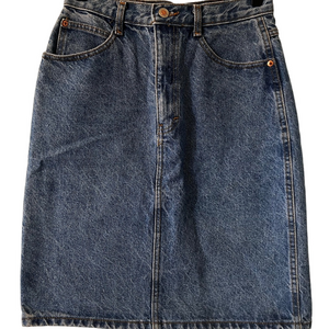 Vintage Action West Denim Skirt Size 8